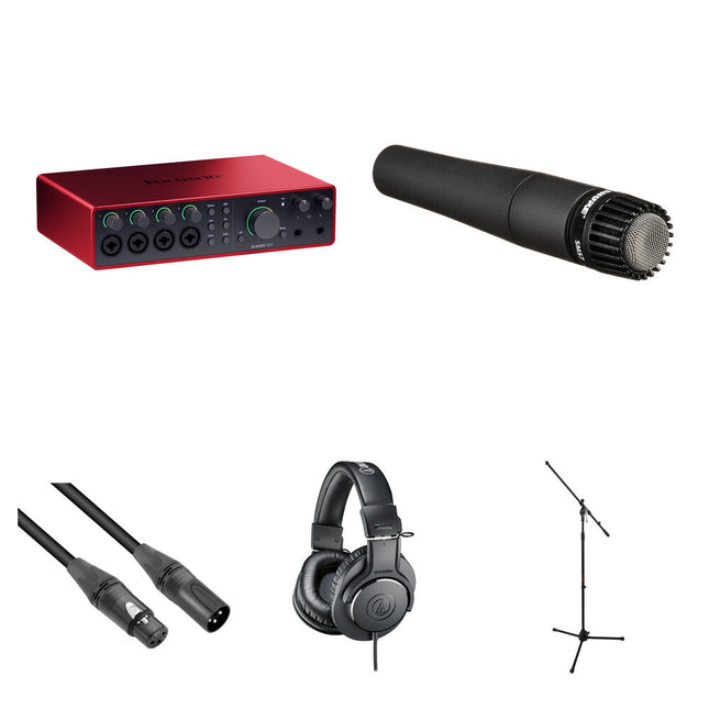 Focusrite Scarlett 18i16 USB-C Interfaz Audio MIDI 24-Bit 192kHz Kit Guitarra