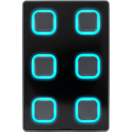 Visual Productions B-Station2 Panel de Montaje en Pared 6 Botones RGB Ethernet UTP