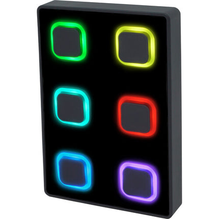Visual Productions B-Station2 Panel de Montaje en Pared 6 Botones RGB Ethernet UTP