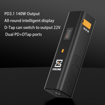 ZGCINE ZG-H110 Empuñadura Batería 110Wh 22V con Doble USB-C y D-Tap