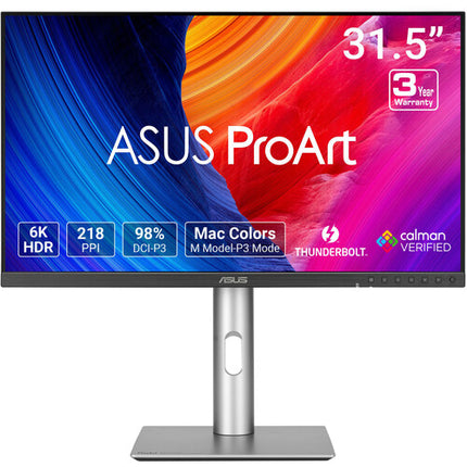ASUS ProArt PA32QCV Monitor HDR 31.5" 6K 600 nits 5 ms Thunderbolt 4