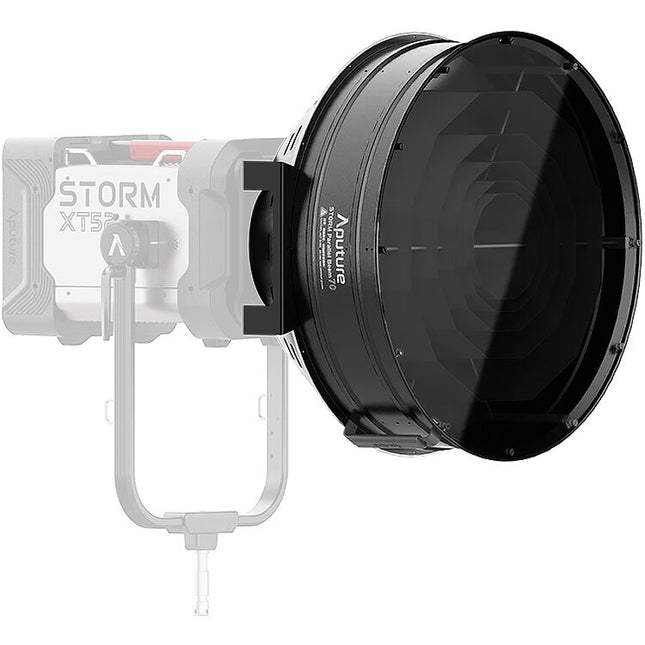 Aputure STORM Parallel Beam 70 Kit con Espejo Cassegrain 27.5 Pulgadas y Estuche de Vuelo