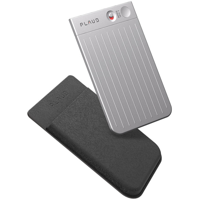 Grabadora de voz PLAUD AI NOTE 64GB 30 horas con funda MagSafe plata