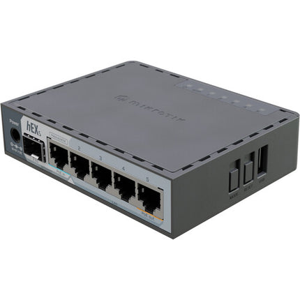 MikroTik hEX S Router de Red Gestionado 5 Puertos Gigabit 2.5G SFP PoE