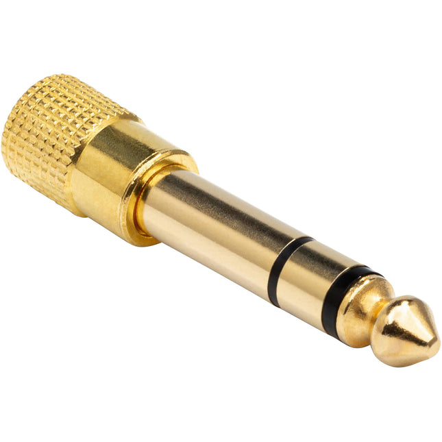 Hosa Technology Adaptador de Auriculares 3.5mm TRS a 1/4" TRS Stereo
