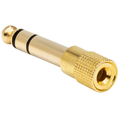 Hosa Technology Adaptador de Auriculares 3.5mm TRS a 1/4" TRS Stereo