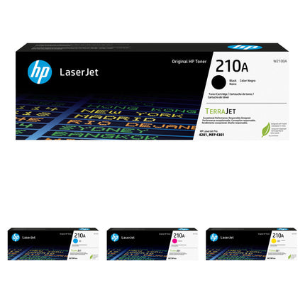 HP 210A Kit de Toner Original LaserJet 4 Colores para HP MFP 4301fdn y 4201dn