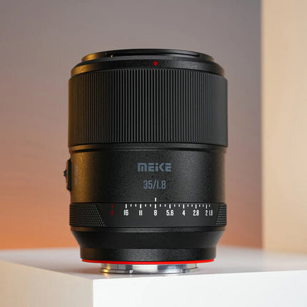 Meike 35mm f1.8 Pro AF objetivo Sony E apertura rápida Full Frame