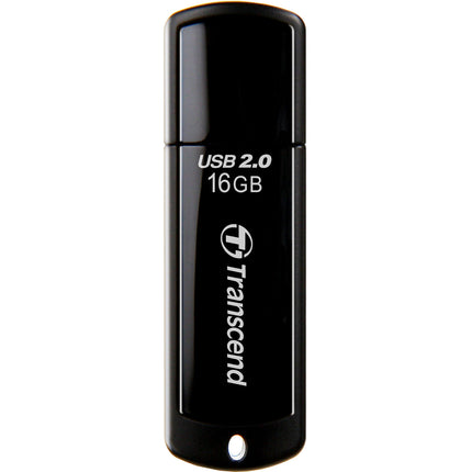 Transcend 16GB JetFlash 350 Memoria USB 2.0 Negra Slim Portátil