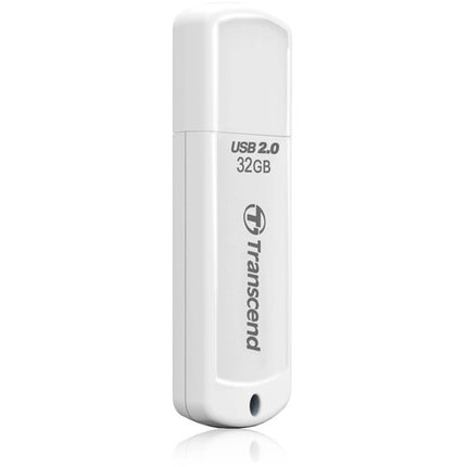 Transcend 32GB JetFlash 370 Memoria USB 2.0 Blanca Slim portátil con garantía 5 años