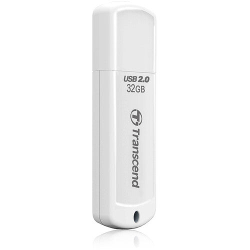 Transcend 32GB JetFlash 370 Memoria USB 2.0 Blanca Slim portátil con garantía 5 años