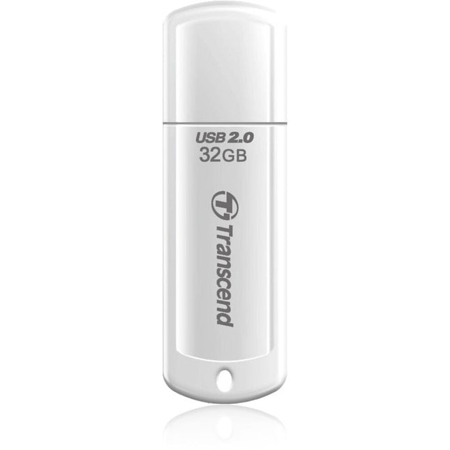 Transcend 32GB JetFlash 370 Memoria USB 2.0 Blanca Slim portátil con garantía 5 años