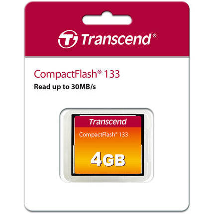 Transcend 4GB CompactFlash UDMA 4 Tarjeta de Memoria 50 MB/s Lectura