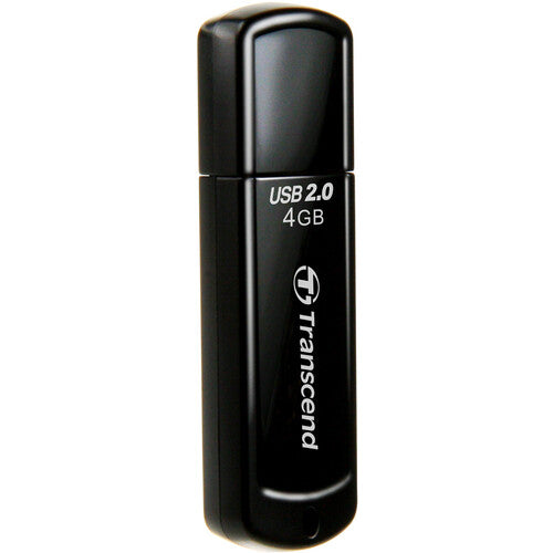 Transcend JetFlash 350 Memoria USB 2.0 4GB Negra Slim portátil
