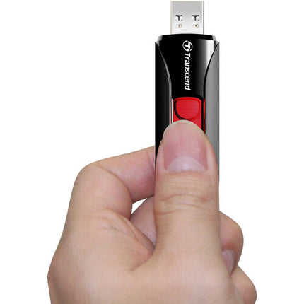 Transcend 16GB JetFlash 590 Memoria USB 2.0 con Conector Deslizante y Llavero