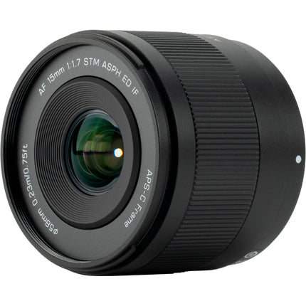 Viltrox AF 15mm f1.7 Air E Objetivo Gran Angular para Sony E 9.1" Distancia mínima de enfoque