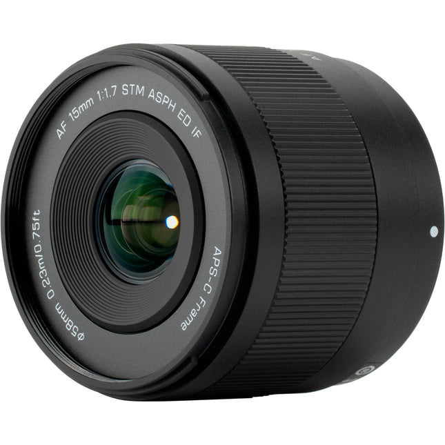Viltrox AF 15mm f1.7 Air E Objetivo Gran Angular para Sony E 9.1" Distancia mínima de enfoque