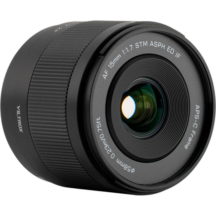 Viltrox AF 15mm f/1.7 Air XF Objetivo gran angular para Fujifilm X con apertura f1.7 distancia mínima de enfoque 23 cm y parasol incluido