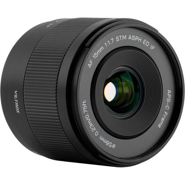Viltrox AF 15mm f/1.7 Air XF Objetivo gran angular para Fujifilm X con apertura f1.7 distancia mínima de enfoque 23 cm y parasol incluido