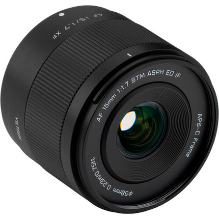 Viltrox AF 15mm f/1.7 Air XF Objetivo gran angular para Fujifilm X con apertura f1.7 distancia mínima de enfoque 23 cm y parasol incluido