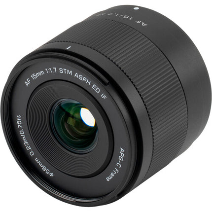Viltrox AF 15mm f/1.7 Air XF Objetivo gran angular para Fujifilm X con apertura f1.7 distancia mínima de enfoque 23 cm y parasol incluido