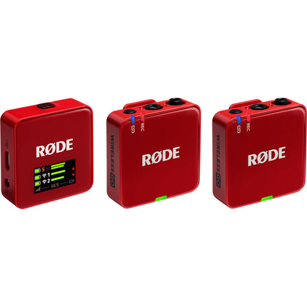 RODE Wireless GO Gen 3 Sistema Micrófono Inalámbrico Doble 7h Batería Roja