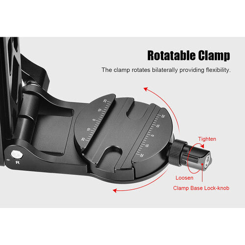 Sunwayfoto GH-03II Cabezal Gimbal Doble Capacidad 30kg y Bases Giratorias 360°
