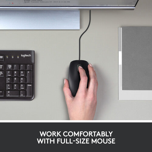 Logitech B100 Ratón Óptico USB 800 DPI Compatible Mac PC Linux