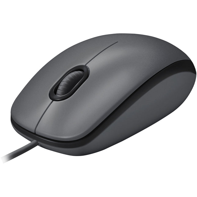 Logitech M100 Ratón Óptico USB 1000 dpi Compatible Mac Windows Linux