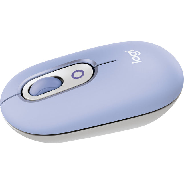 Logitech POP Ratón Inalámbrico Lilac Bluetooth 400 dpi 4 Botones