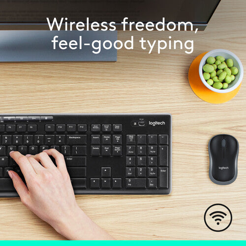 Logitech MK270 Combo teclado inalámbrico y ratón 2.4 GHz compacto ergonómico negro