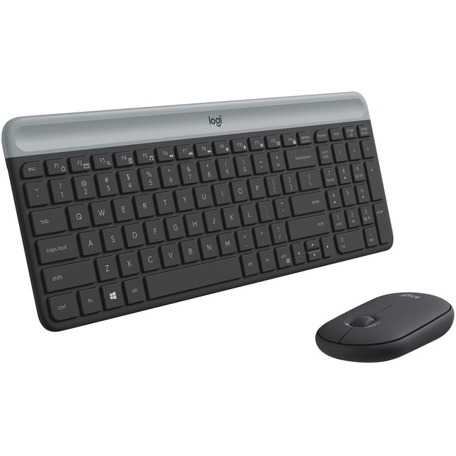 Logitech MK470 Teclado y Ratón Inalámbrico Slim 2.4GHz Negro