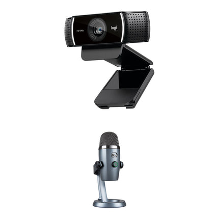 Logitech C922 Pro Stream Kit transmisión con cámara 1080p 30fps y micrófono USB Blue Yeti Nano