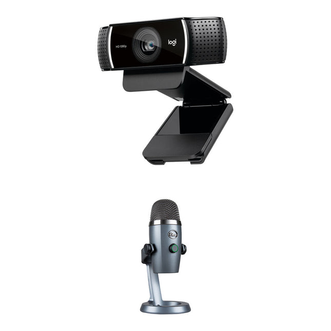 Logitech C922 Pro Stream Kit transmisión con cámara 1080p 30fps y micrófono USB Blue Yeti Nano