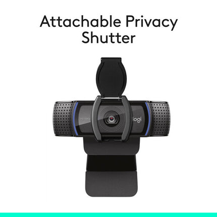Logitech C920s HD Pro Webcam con Kit Auriculares USB H390 1080p 78°