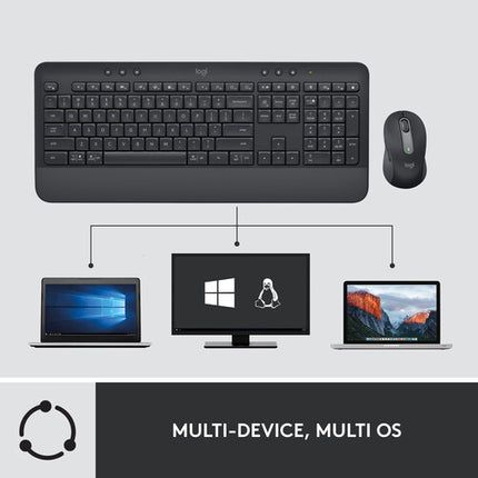 Logitech Signature MK650 Combo Para Negocios Teclado Con Reposamuñecas Bluetooth