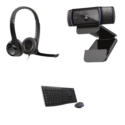 Logitech C920s HD Pro Webcam FHD 1080p 78° + Teclado y Ratón Combo