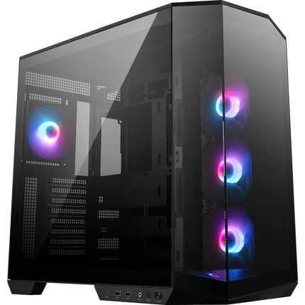 MSI MAG PANO 100R PZ Caja PC Mid-Tower con Panel Vidrio 270° y 4 Ventiladores ARGB