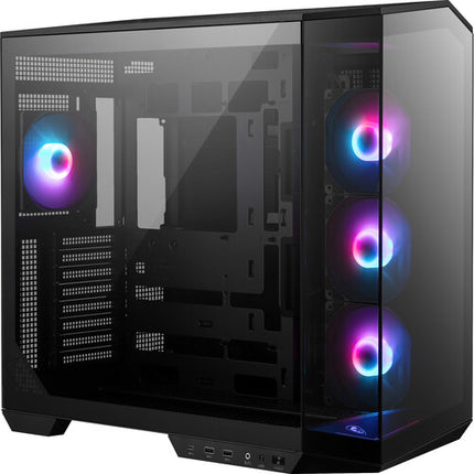 MSI MAG PANO 100R PZ Caja PC Mid-Tower con Panel Vidrio 270° y 4 Ventiladores ARGB