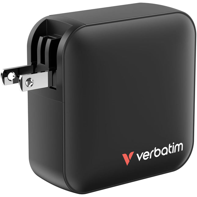 Verbatim Cargador de Pared GaN 165W 4 Puertos con 140W y 100W PD y Adaptadores EU UK