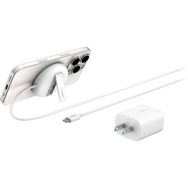 Belkin Qi2 15W Cargador Inalámbrico Magnético con Soporte 20W USB-C