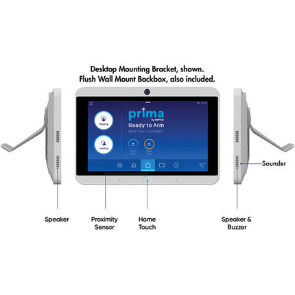 Prima by Napco PP1V Panel Super Táctil 7" Wi-Fi 1024x600 Cámara 2MP Exterior y Videoportero Wi-Fi