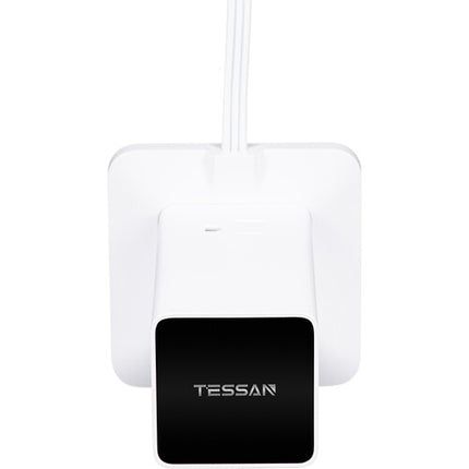 Tessan Estación de Carga Vertical 9 en 1 65W USB y AC Blanca