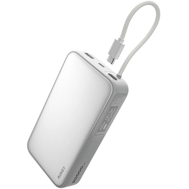 AUKEY PBY48 Spark Sling Power Bank 20000mAh Carga 130W USB-C Integrado Blanco