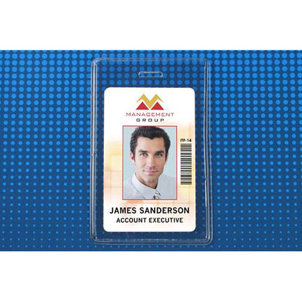 BRADY PEOPLE ID Porta Carnet Vertical Vinilo Resistente 3.75x2.38 100 unidades