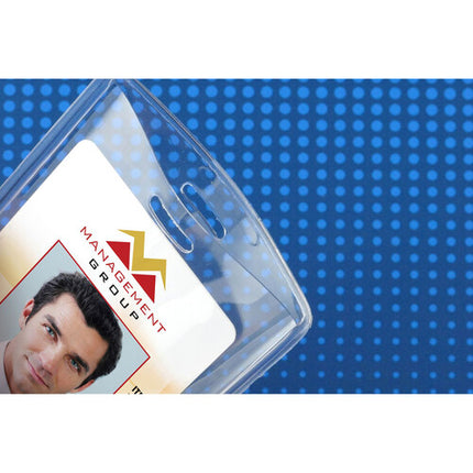 BRADY PEOPLE ID Porta Carnet Vertical Vinilo Resistente 3.75x2.38 100 unidades