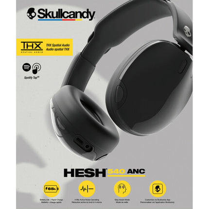 Skullcandy Hesh 540 ANC Auriculares Inalámbricos Over-Ear Cancelación Ruido 65 Horas Batería