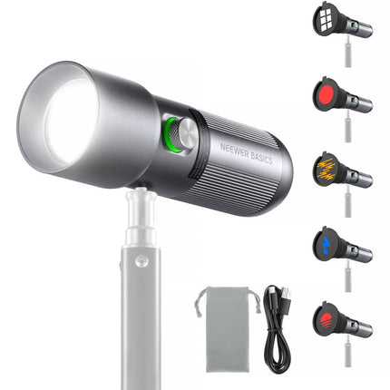 Neewer BASICS FL10 Luz LED portátil 405 Lux CRI 95 Batería recargable