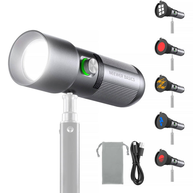 Neewer BASICS FL10 Luz LED portátil 405 Lux CRI 95 Batería recargable