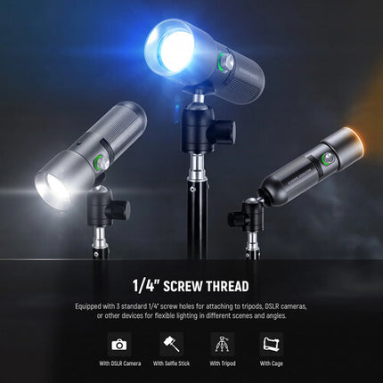 Neewer BASICS FL10 Luz LED portátil 405 Lux CRI 95 Batería recargable